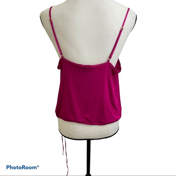 Victoria secret tie bottom lace cami top size Large Pink . - Picture 4 of 7
